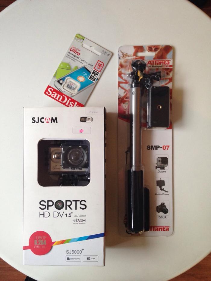 Kamera SJ CAM SJ5000+ with Monopod/ Tongsis Anti Karat & Memory 16 GB - Image 2