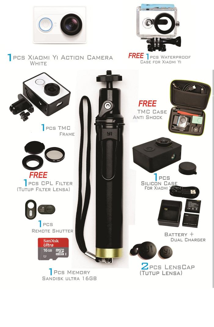 Paket Pro Traveler Xiaomi Yi Travel    Gopro SJ CAM Brpo - Image 3