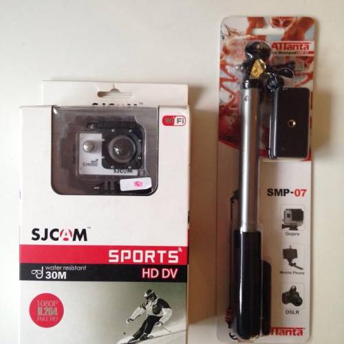 Kamera SJ4000 Wifi dengan Monopod  SJ CAM  GoPro  Xiaomi YI