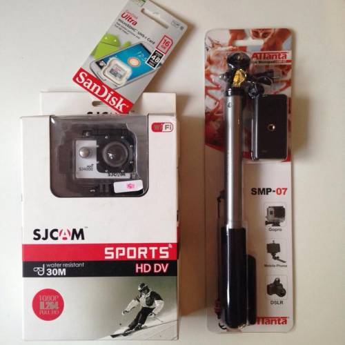 Kamera SJ4000 Wifi + Monopod + mmc 32 GB  GoPro  Xiaomi YI SJ CAM