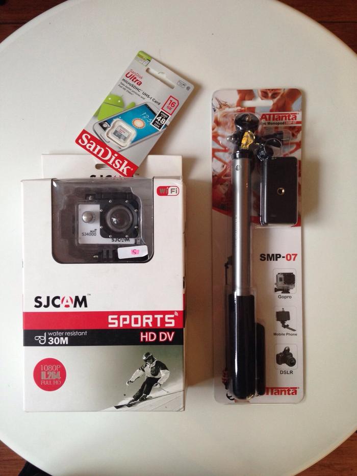 Kamera SJ4000 Wifi + Monopod + mmc 32 GB  GoPro  Xiaomi YI SJ CAM