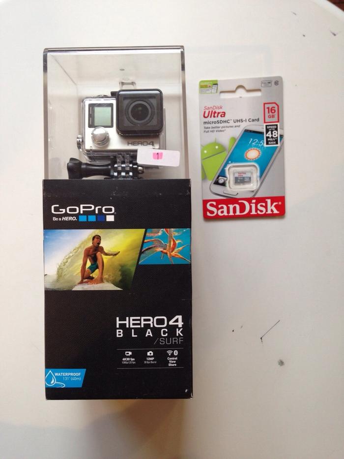 GoPro HERO4 Black Edition Video Camera & Memoy 16 gb [] Xiaomi Yi
