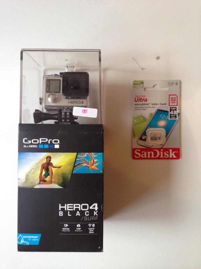 GoPro HERO4 Black Edition Camera with Memory 32 GB [] Xiaomi Yi SJ CAM