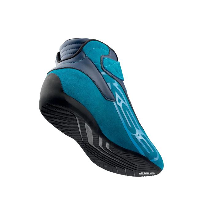 OMP KS-3 Kart Boot - Navy/ Blue/ Cyan Size 34 - Image 4