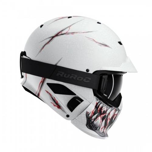 Ruroc RG1-DX Frostbite Helmet, Helm Motor, Sepeda, Scooter