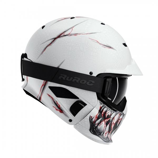 Ruroc RG1-DX Frostbite Helmet, Helm Motor, Sepeda, Scooter