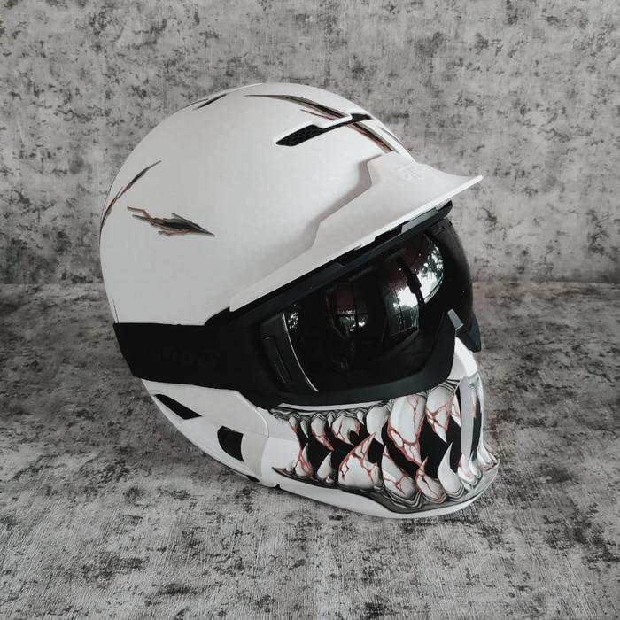 Ruroc RG1-DX Frostbite Helmet, Helm Motor, Sepeda, Scooter - Image 2