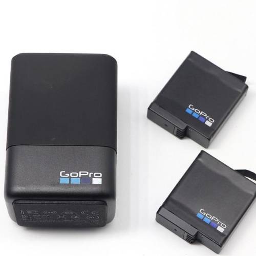 Dual Battery Charger + Extra Battery GoPro HERO 7/ 6/ 5- baterai HERO7