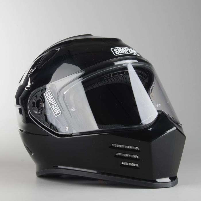 Helm Simpson Venom Black Doff & Gloss - Racing Helmet - Motor Gokart
