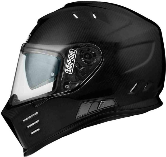 Helm Simpson Venom Black Doff & Gloss - Racing Helmet - Motor Gokart - Image 3