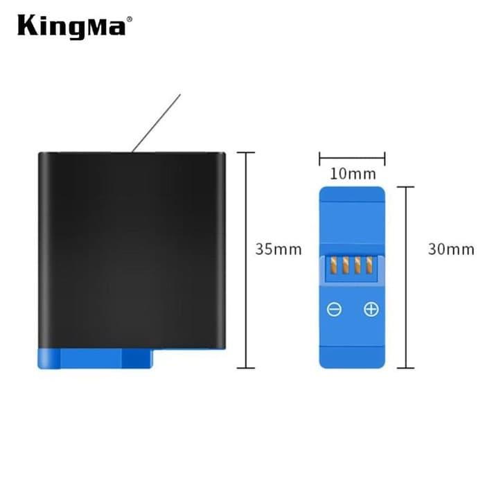 Dual Battery Kingma GoPro HERO 8 Black - Charger desktop Batre Kamera - Image 4