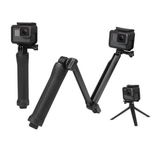 3 Way Monopod Action Camera - Triway GoPro HERO Xiaomi Yi SJ Cam