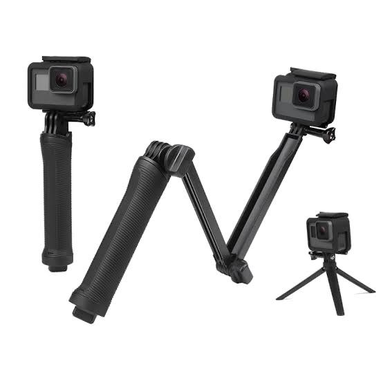 3 Way Monopod Action Camera - Triway GoPro HERO Xiaomi Yi SJ Cam