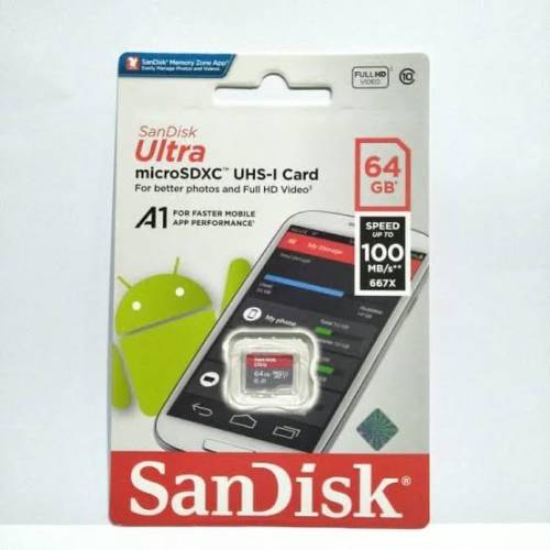 Memory Card Sandisk Micro SD 64 GB - High Speed Action Camera