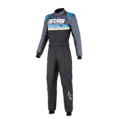 Alpinestars KMX-9 V3 Graphic 4 Suit black cyan yellow fluo