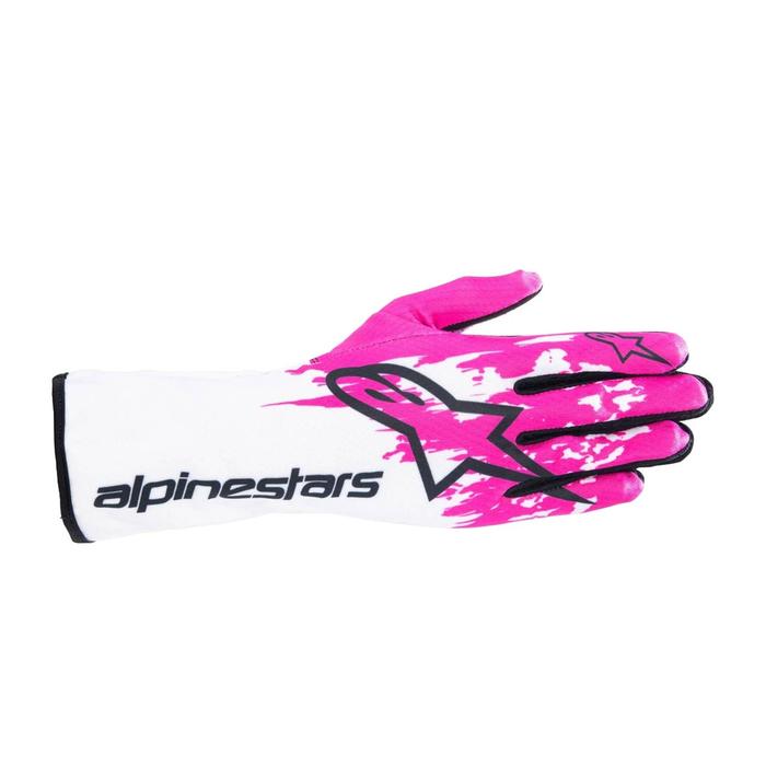 Alpinestars Tech-1 K V3 Glove White Fuchsia 2XL - Image 2
