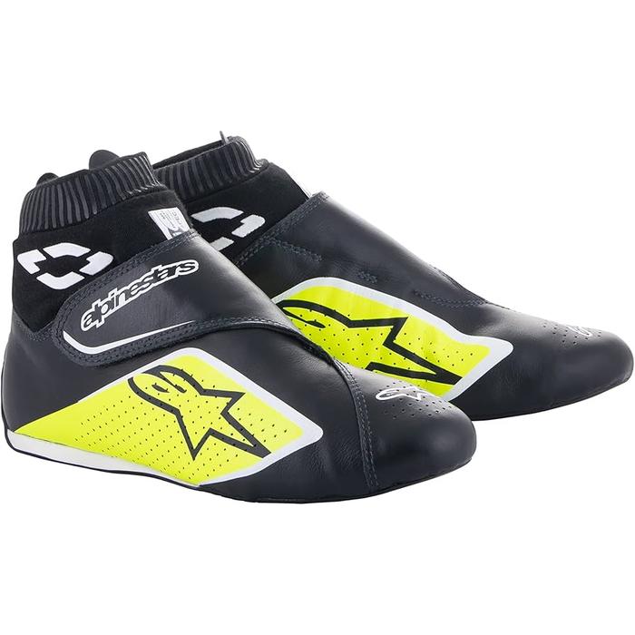 Alpinestars Supermono V2 Race Boot Black/ Yellow Fluo/ White