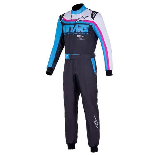 Alpinestars KMX-9 V3 Graphic 2 SuitBlack/Cyan/Fuchsia Size 48 - Image 2