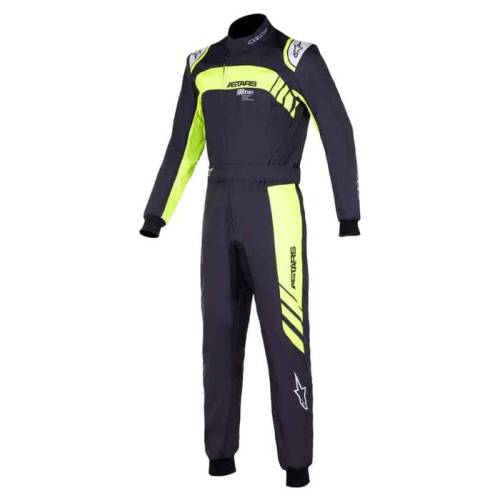 Alpinestars KMX-9 V3 S Kart Suit Black/Yellow Fluo