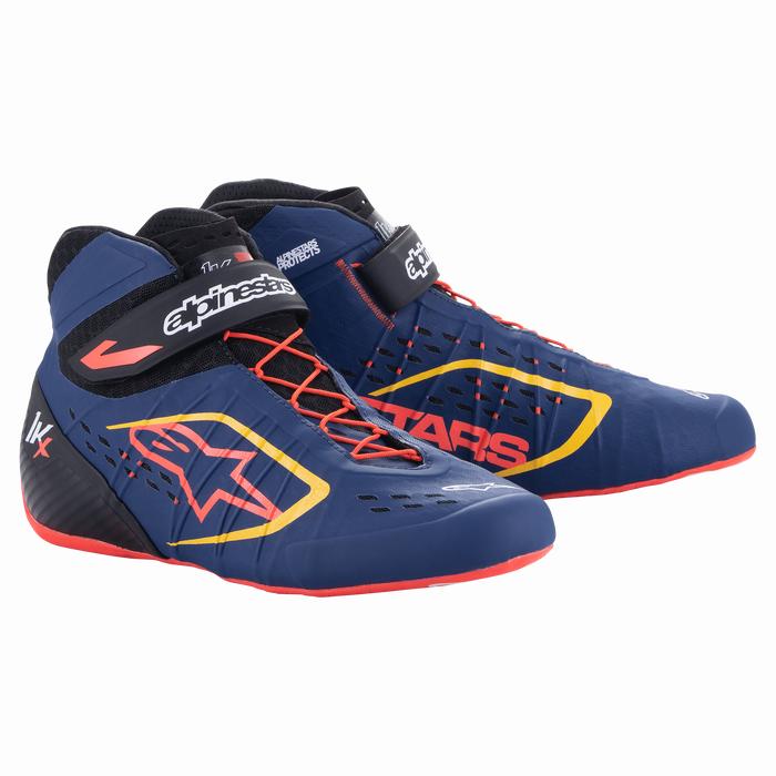 Alpinestars Tech-1 KX V2 Kart Boot Ultramarine Blue/Red Fluo/Yellow